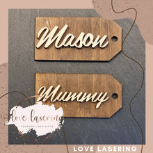 Load image into Gallery viewer, Wooden Gift Tags