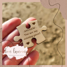 Load image into Gallery viewer, Personalised puzzle piece, wallet keepsake token