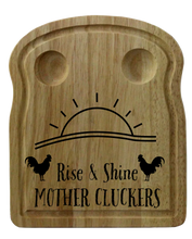 Load image into Gallery viewer, Personalised Wooden Egg Breakfast Board
