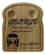 Load image into Gallery viewer, Personalised Wooden Egg Breakfast Board
