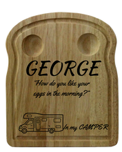 Load image into Gallery viewer, Personalised Wooden Egg Breakfast Board
