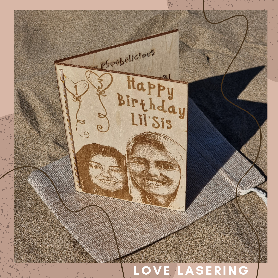 Personalised Wooden Photo Card