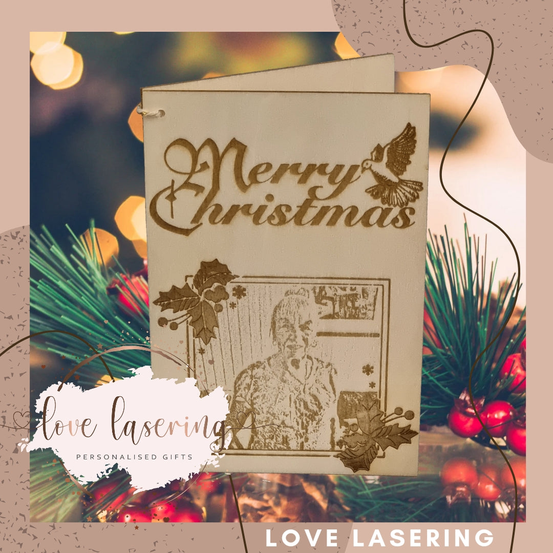 Christmas Wooden Photo Card
