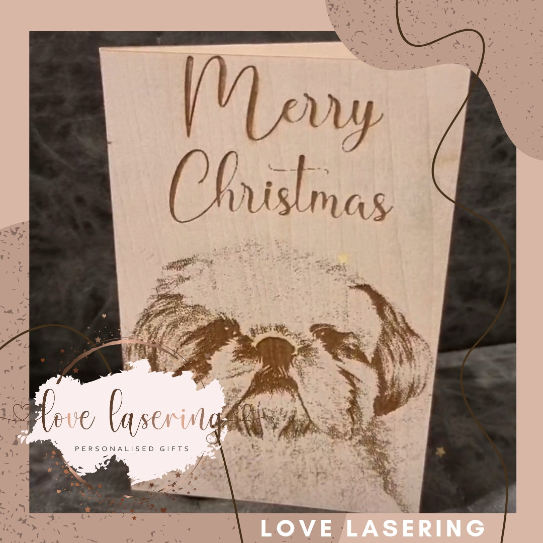Pet Wooden Photo Card
