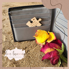 Load image into Gallery viewer, Personalised puzzle piece, wallet keepsake token
