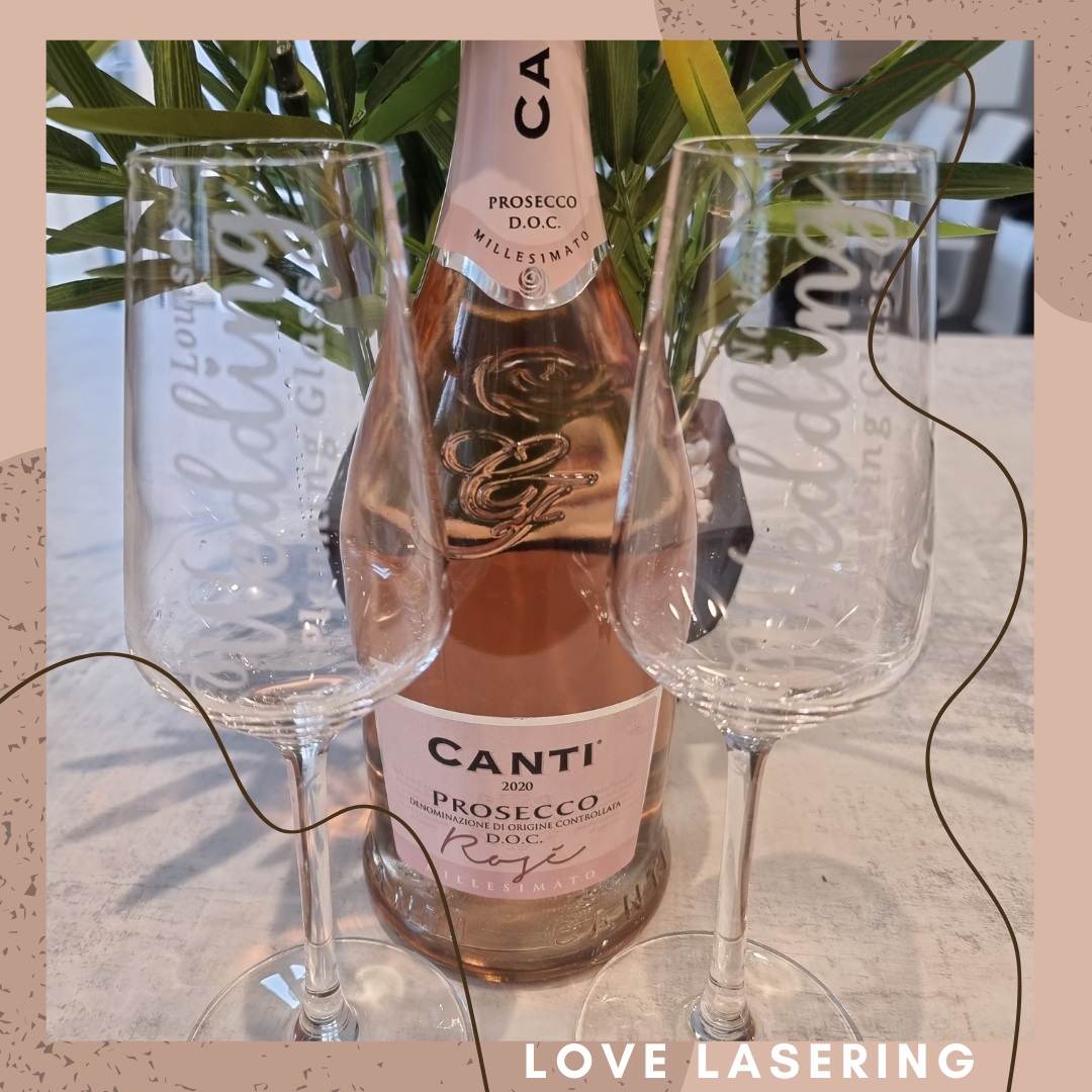 Mr & Mrs Engagement Wedding Champagne Glass Set